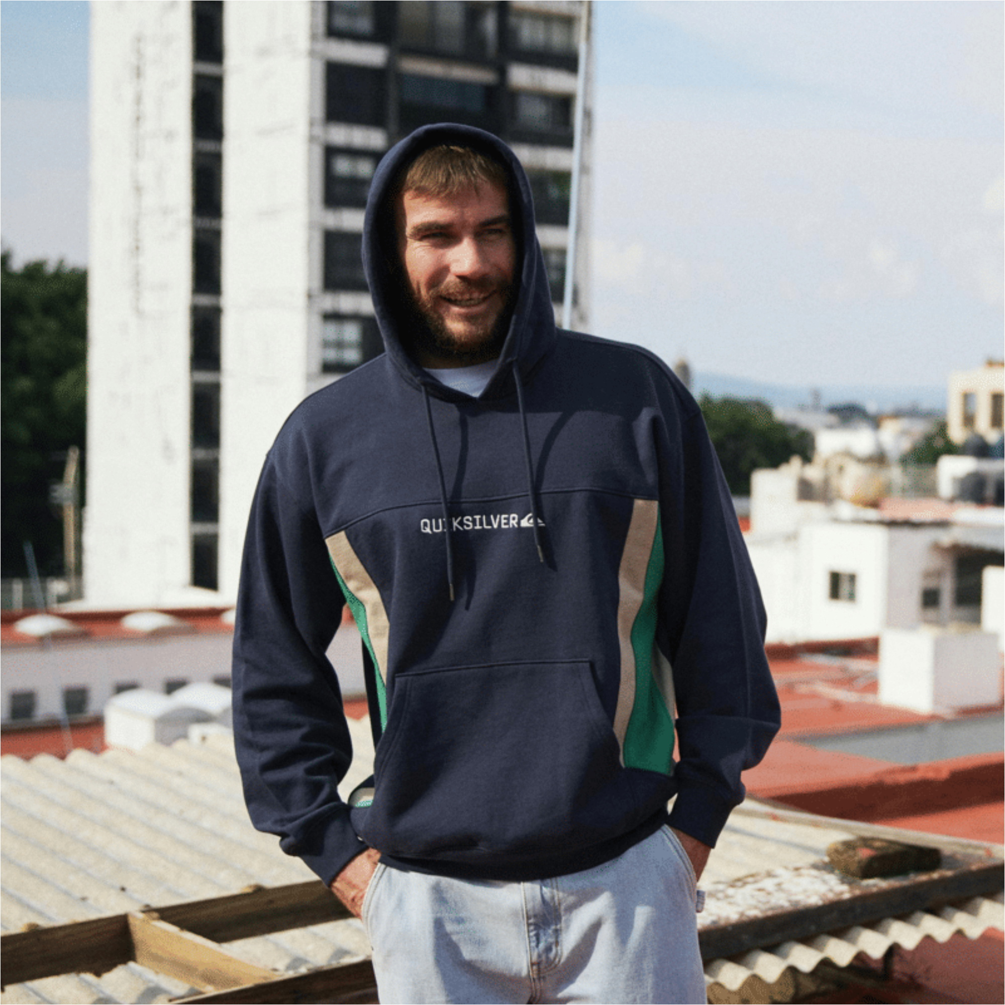 2026 Quiksilver Männer Clicker Hoodie EQYFT05204 - Dark Navy